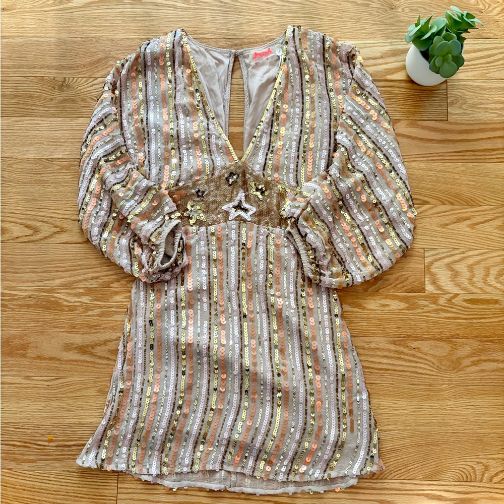 Free People Sequin Cocktail Dress Size XS